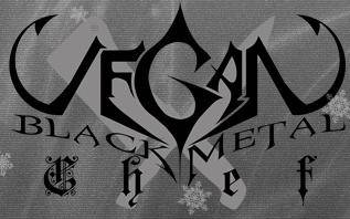 logo Vegan Black Metal Chef